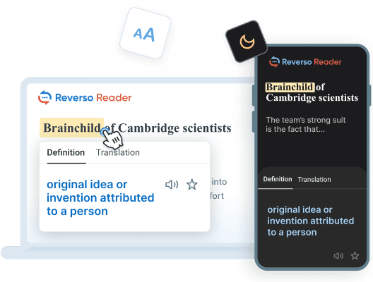 Reverso Reader for for distraction free reading and English vocabulary learning