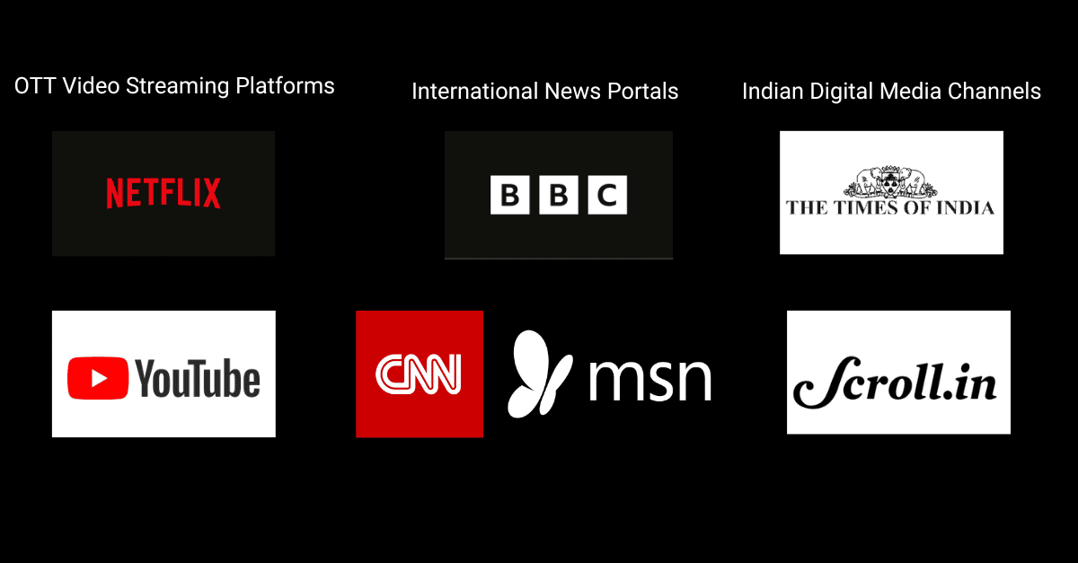 Online media channels on which Glibzter Immersive Engklish Vocabulary Builder works